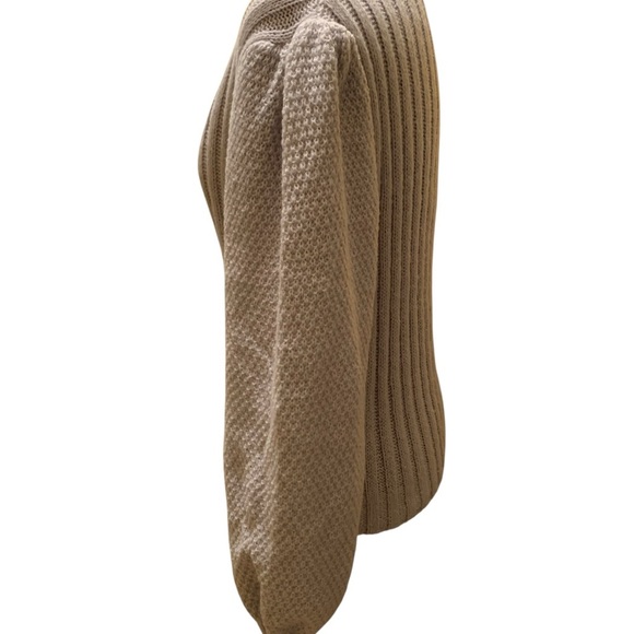 Shein Cozy Mock Turtleneck Sweater with knit balloon sleeves - Picture 3 of 9